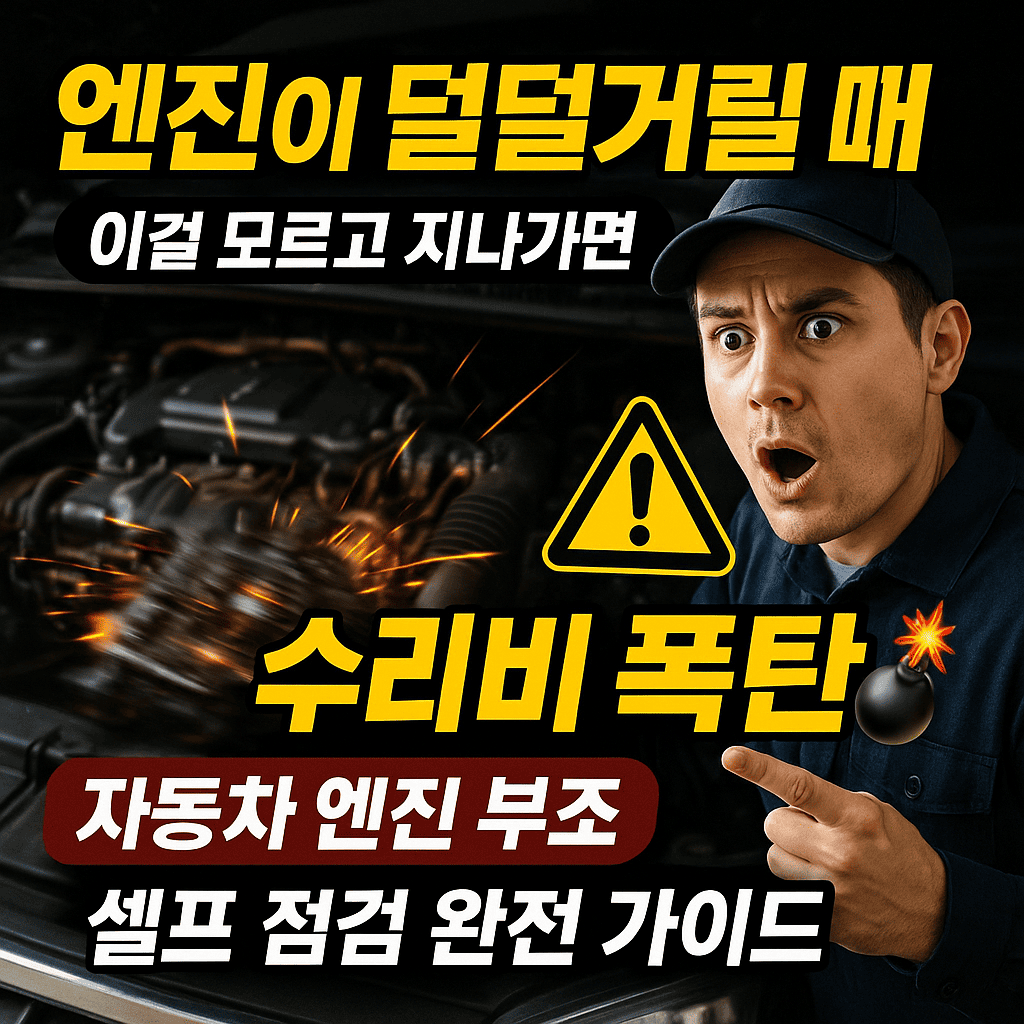 엔진이 덜덜거릴 때 이걸 모르고 지나가면 수리비 폭탄💣 자동차 엔진 부조 셀프 점검 완전 가이드