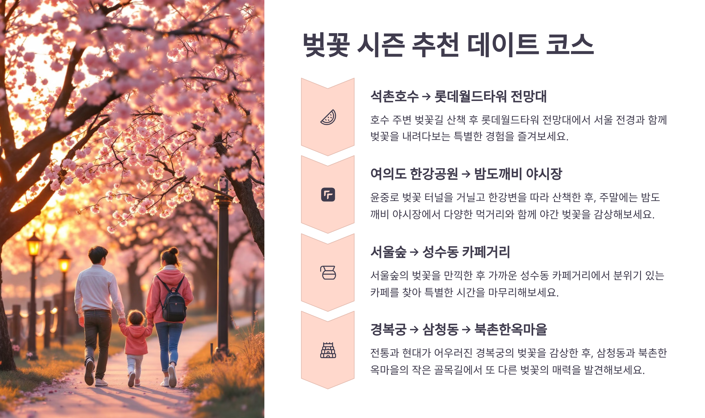 벚꽃 시즌 추천 데이트 코스