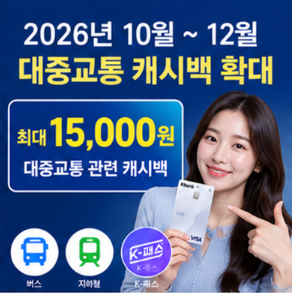  케이뱅크 원체크카드 발급 K패스 혜택 