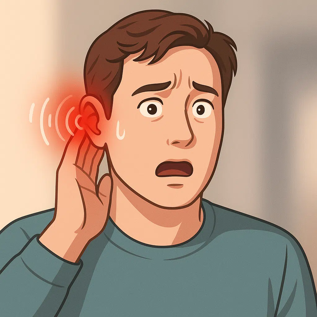 귀에서 ‘삐—’ 하는 이명 표현