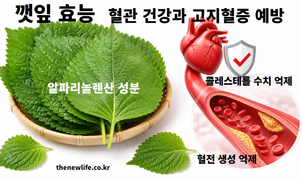 깻잎 효능 혈관 건강 고지혈증 예방