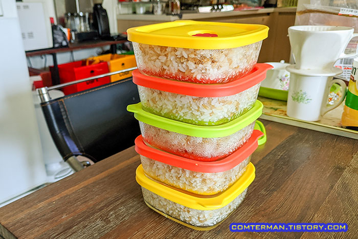 냉동실 밥용기 장점