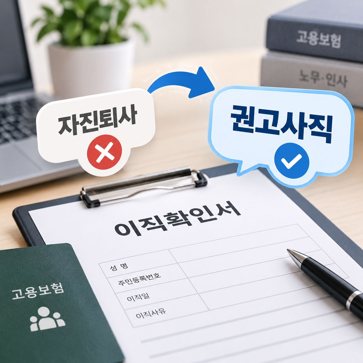 2026 이직확인서 자진퇴사 정정 방법 권고사직인데 자진퇴사로 신고됐다면?