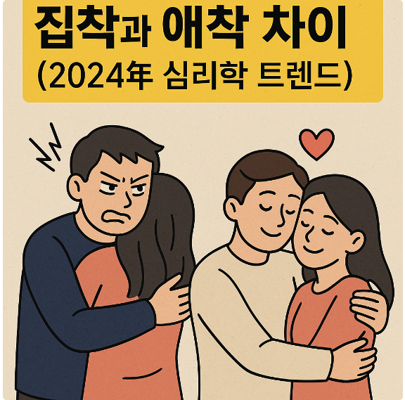 집착과 애착 차이 (2024년 심리학 트렌드)