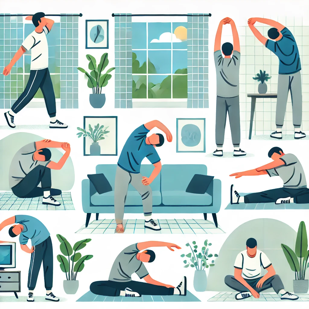 집에서 할 수 있는 간단한 스트레칭 방법