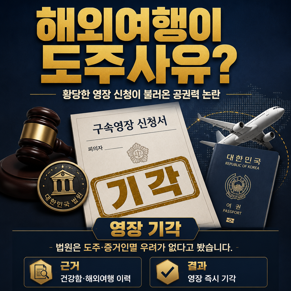 해외여행이 도주사유?