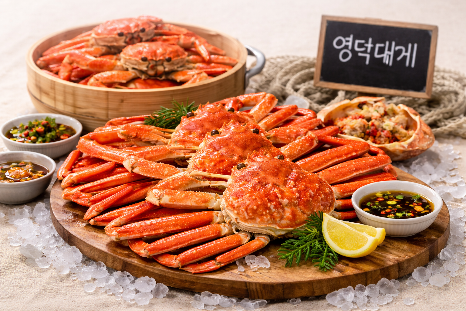 제철 영덕대게를 맛볼 수 있는 영덕대게축제 먹거리 이미지