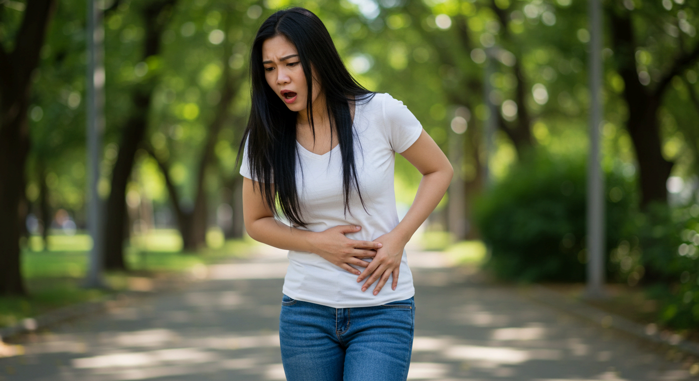 골반염증질환이 오른쪽 아랫배 통증을 일으킬 수 있어요.