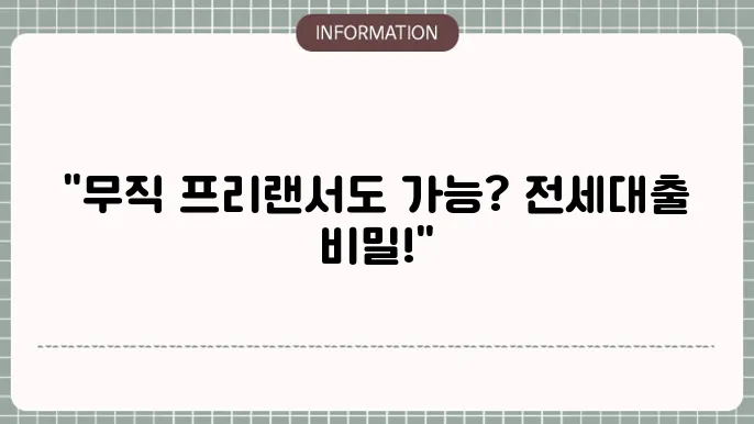 청년 버팀목 전세자금대출 특징 설명 이미지
