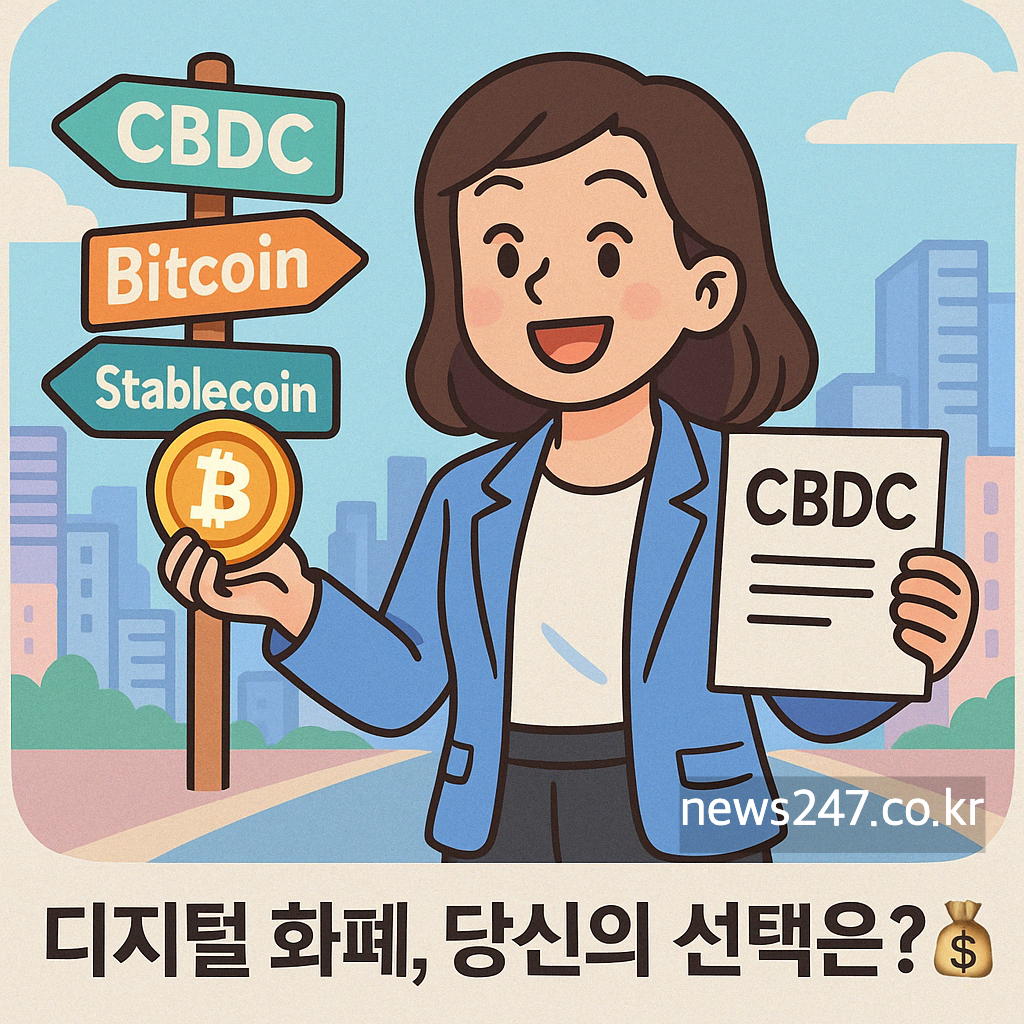 CBDC vs 비트코인 vs 스테이블코인 디지털 화폐 전성시대