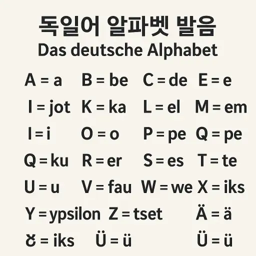 독일어 알파벳 발음 총정리