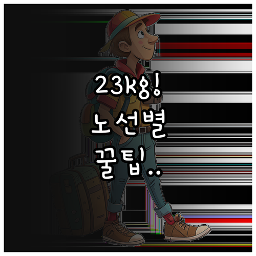 길상항공 위탁수하물 23kg 1개 기..