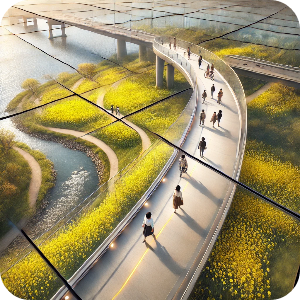 아라마루 유채꽃길 이미지