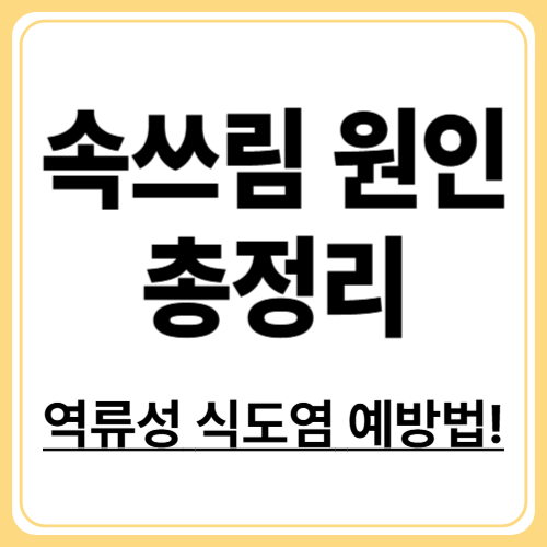 역류성 식도염의 원인과 예방 방법
