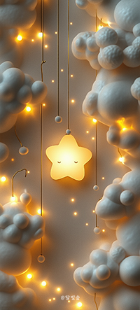 미니멀_별장식_폰배경