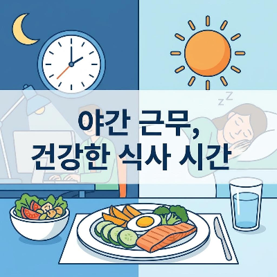 교대 근무자(야간직)를 위한 생체 리듬 파괴 없는 식사 시간 가이드
