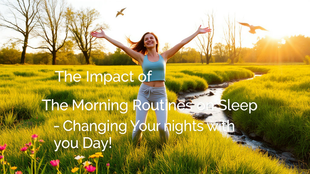 아침 루틴이 수면에 미치는 영향