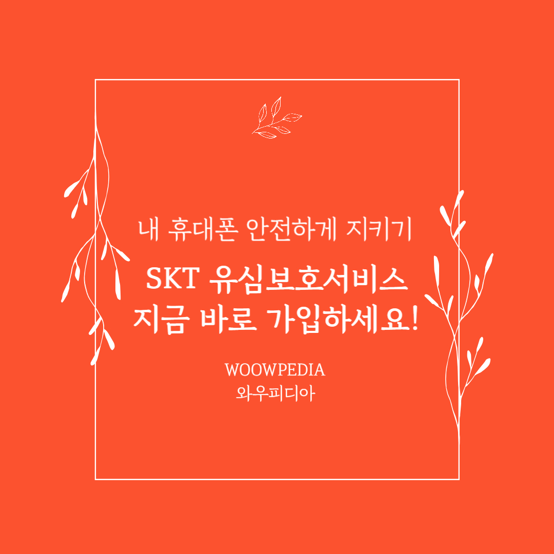 SKT 유심보호서비스 지금 바로 가입하세요!