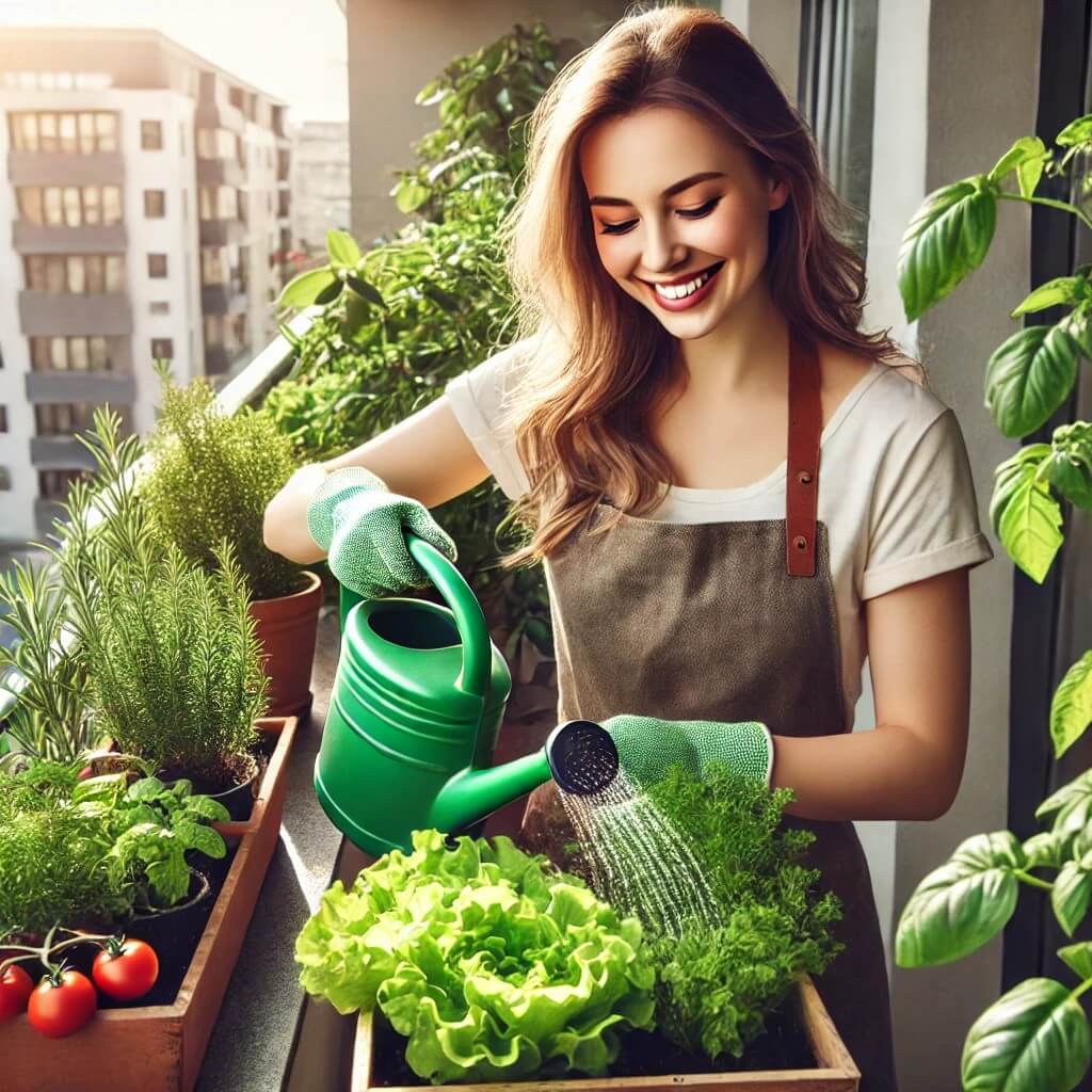 아파트베란다에서 채소를 키우는 즐거움