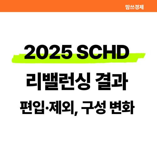 2025 SCHD 리밸런싱 결과 썸네일