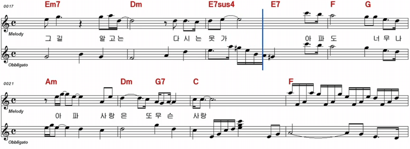 윤수현 꽃길 악보