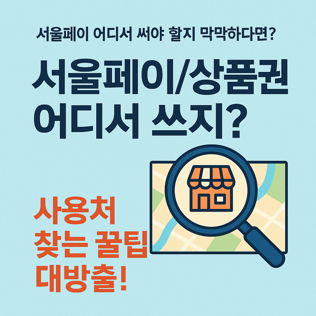 서울페이 사용처