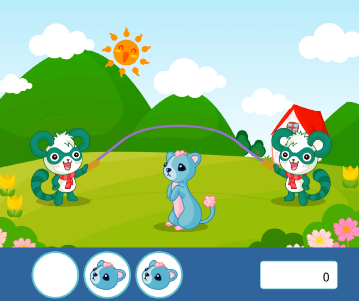 족제비줄넘기-플래시게임-시작-화면