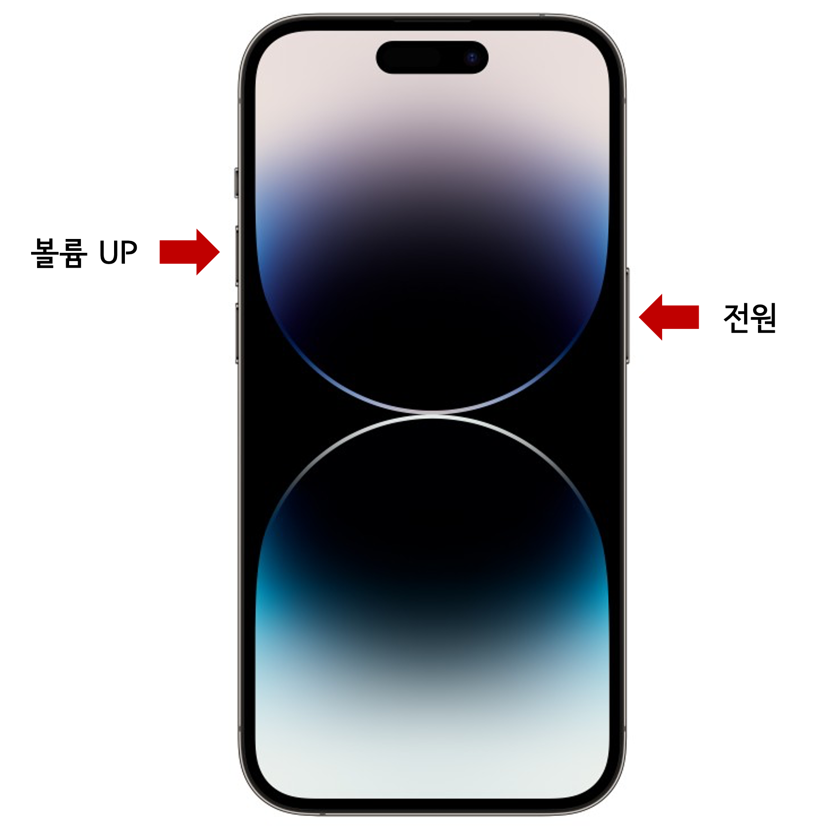 아이폰 14 물리버튼을 이용한 화면 캡처