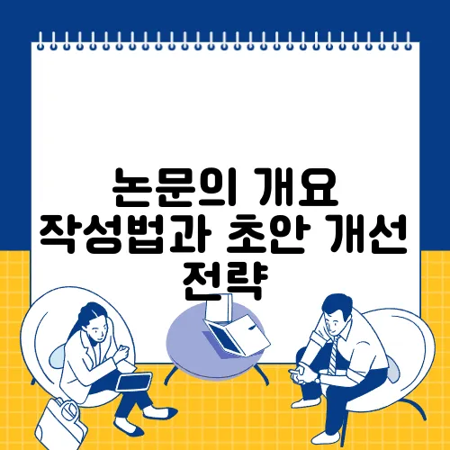 논문의 개요 작성법과 초안 개선 전략
