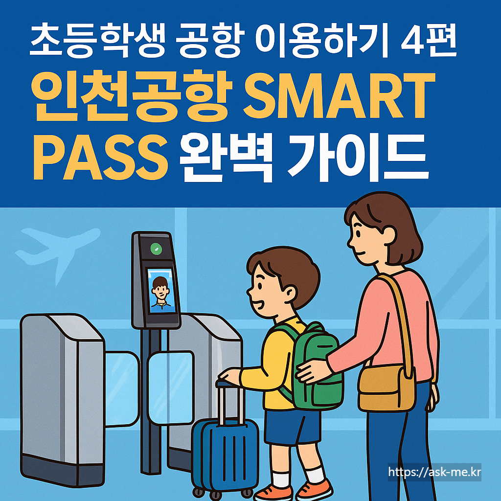 <초등학생 공항 이용하기 4편> 인천공항 스마트패스(SMART PASS) 완벽 가이드