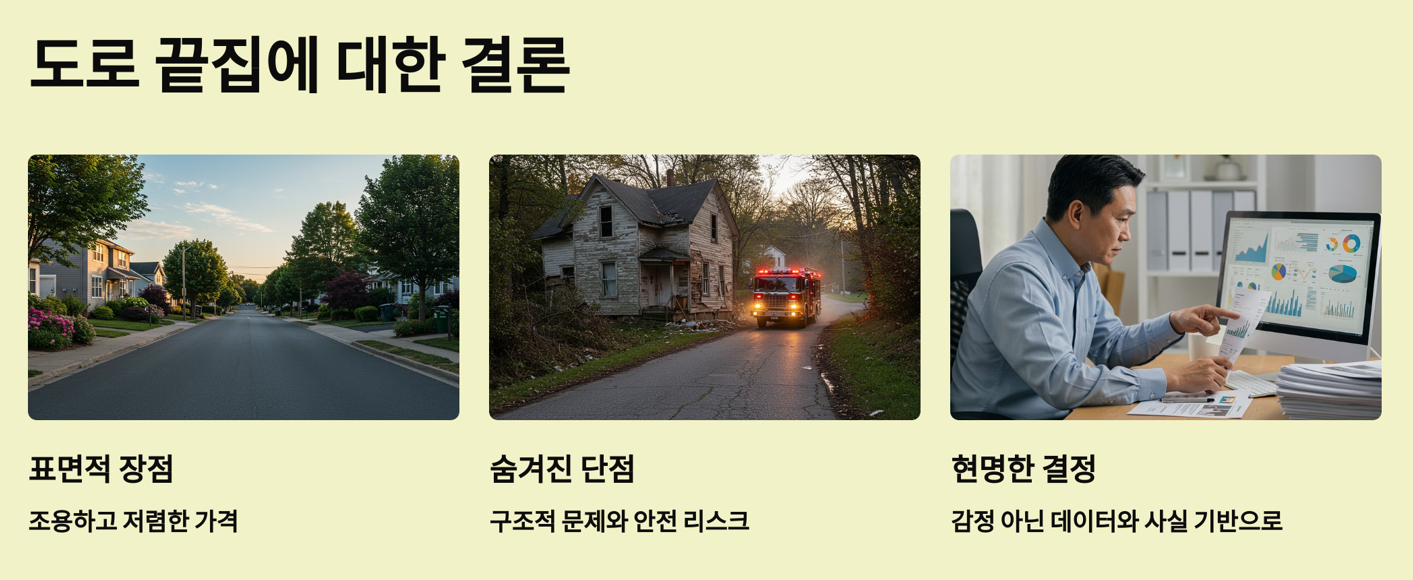 도로 끝집에 대한 결론