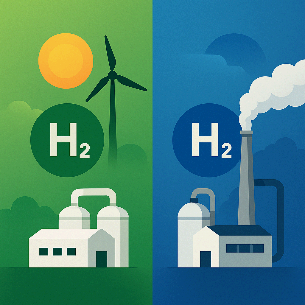 그린 수소와 블루 수소
