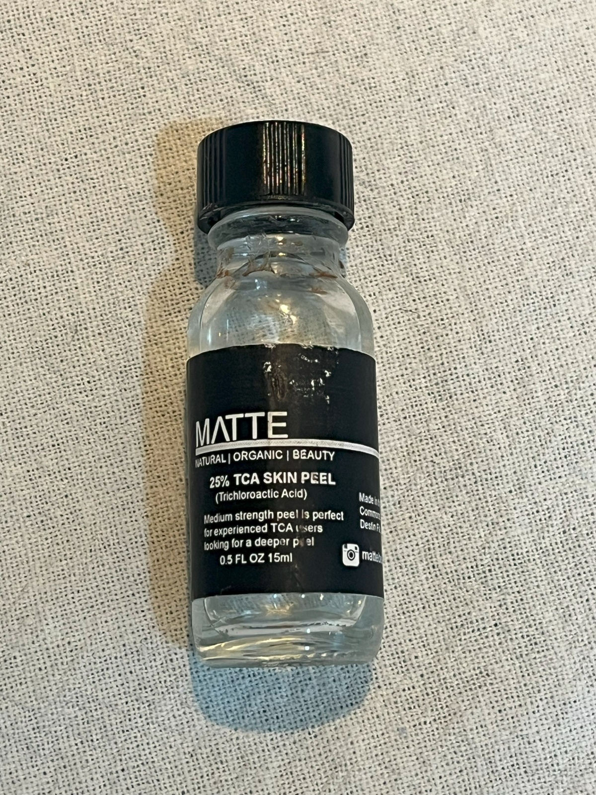 TCA 25% 용액 사진