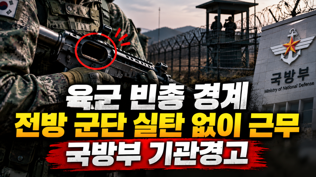 육군 빈총 경계|전방 군단·국방부 기관경고 대상