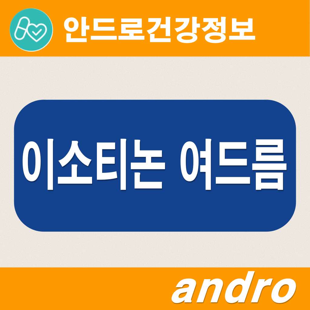 이소티논 술 이소티논 효과 효능 처방 가격