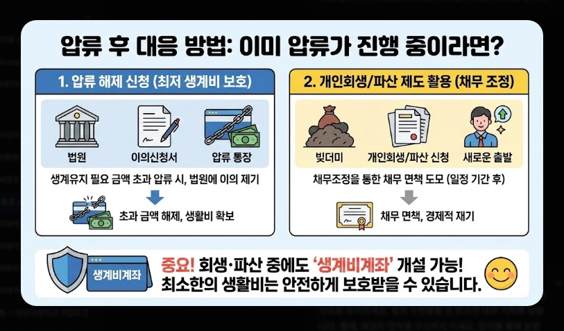 일반통장 vs 압류방지통장 차이 보호 금액 및 개설 조건 비교표 (2026년)