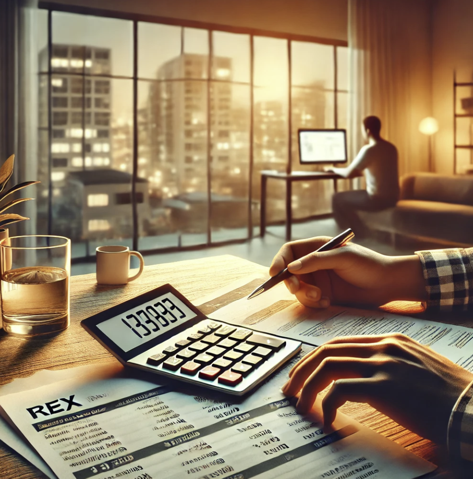 세액공제 서류를 검토하는 장면