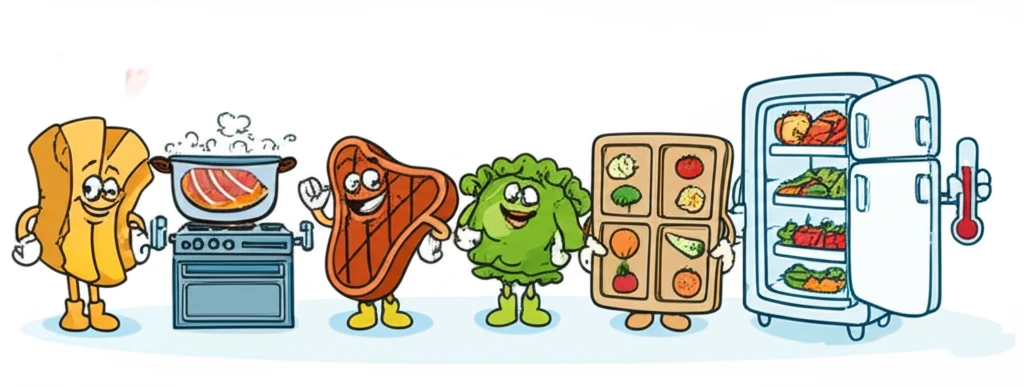 여름철, 겨울철 식중독 예방: 원인균..