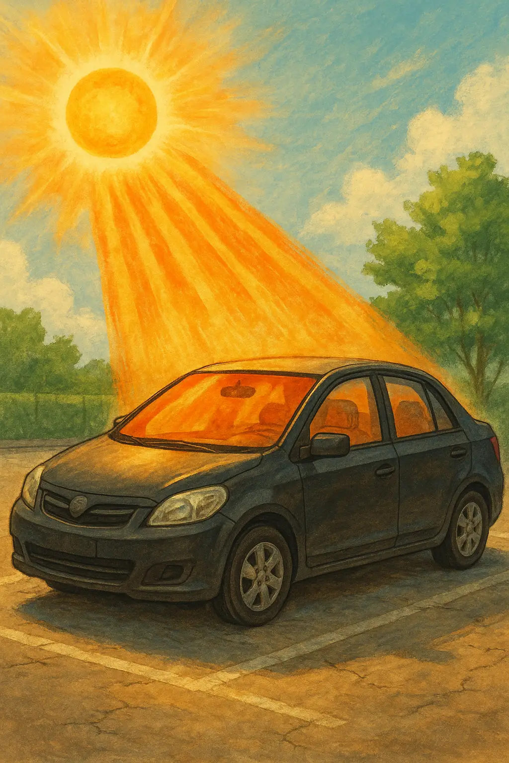 차 안 온도가 60도 이상 오르는 이유