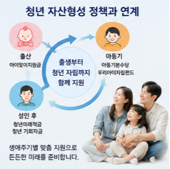 우리아이자립펀드 청년미래적금 아이맞이지원금 함께 확인