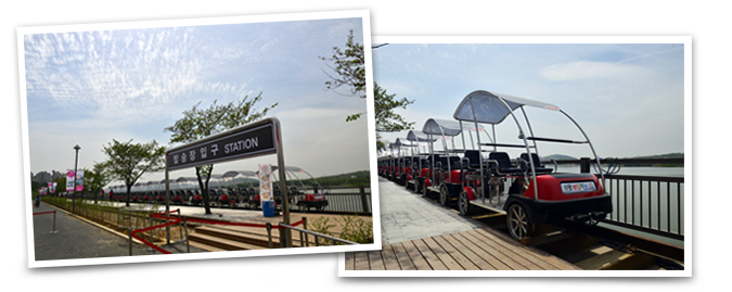 의왕 레일파크 승강장