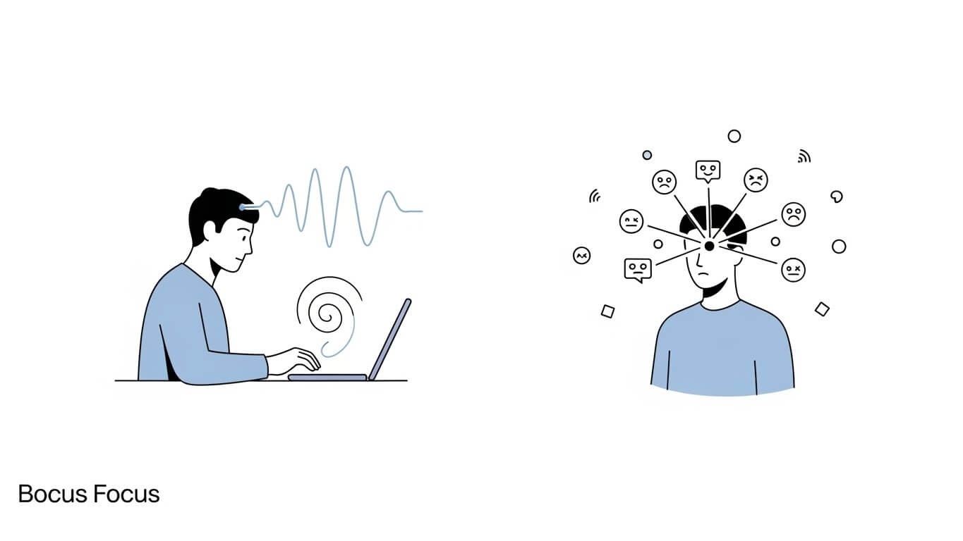 한 가지에 오래 집중할 때와 짧게 분산될 때의 감정 차이