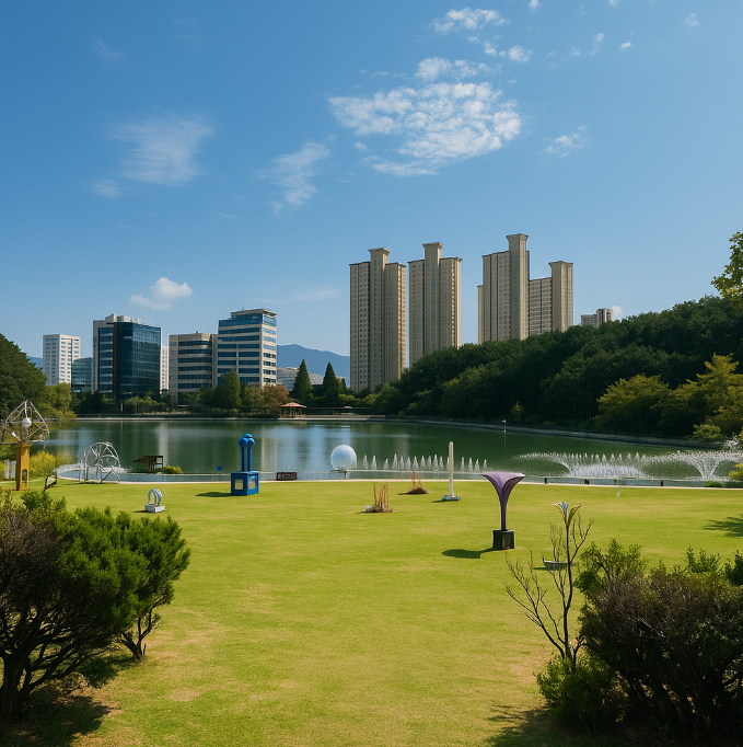 창원 용지호수공원 이미지