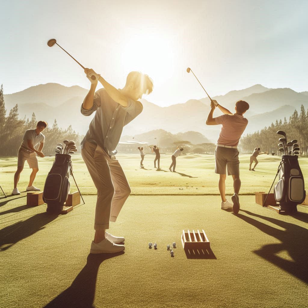 실외골프연습장 배경