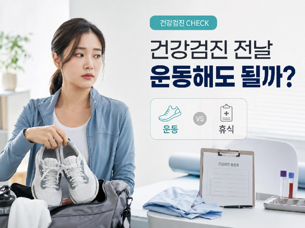 건강검진 전날 운동해도 될까?