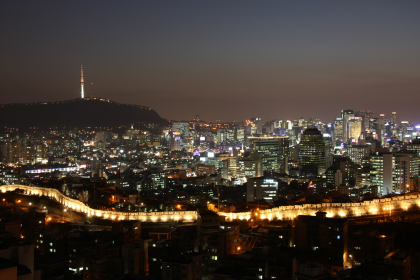 낙산구간에 바라본 한양도성 사진