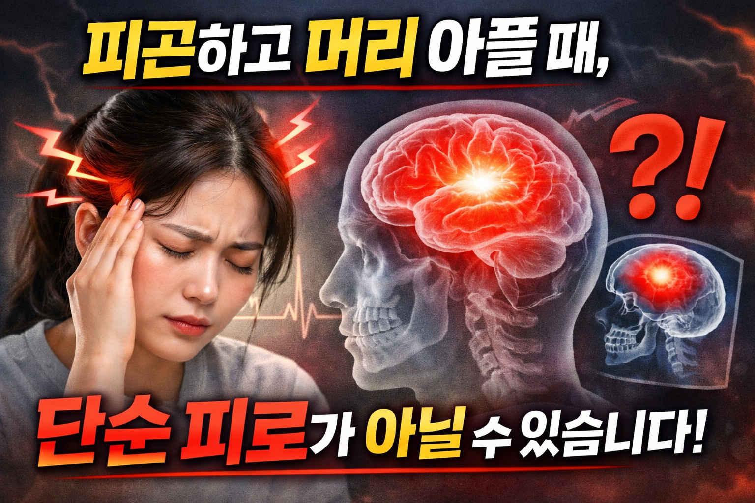 피곤하고 머리 아플 때