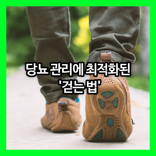 걷기만 해도 혈당이 내려간다! 당뇨 관리에 최적화된 '걷는 법' 대공개