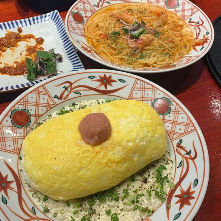 오믈렛과 파스타