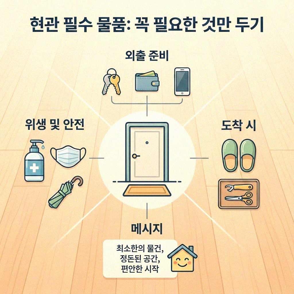 우리 집 현관 물건 배치 동선 깔끔하게 만들기